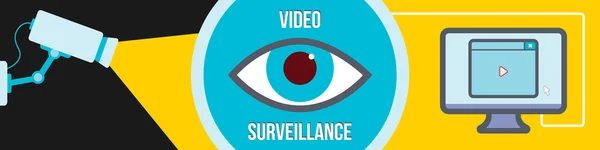 Surveillance vidéo — Image vectorielle