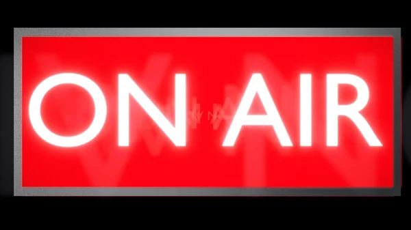 "ON AIR"  Glowing Sign — Stock Photo, Image