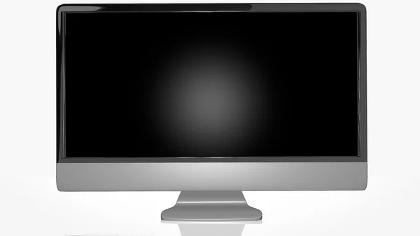 Gerçekçi 3d Tv ekran monitör — Stok fotoğraf