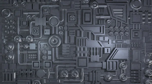 Metal elektronik detaylar doku