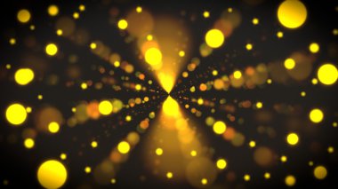 Altın parlayan Lens Flare efekti daireler
