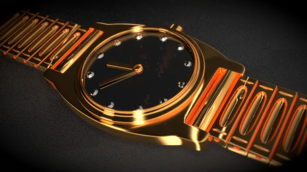 高級ゴールド腕時計 — ストック写真