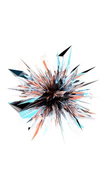 3D dikenli cam soyutlama