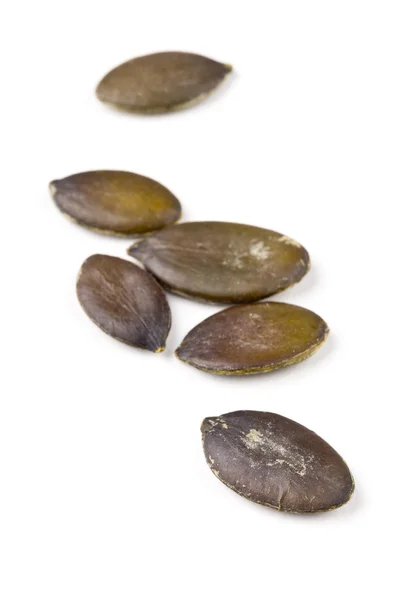 Τα Unshelled σπόροι κολοκύθας μακροεντολής — Φωτογραφία Αρχείου