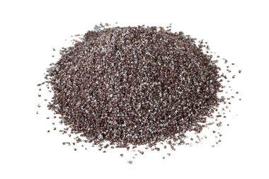 Haşhaş tohumu öbek üzerinde beyaz