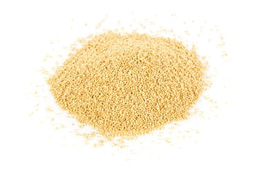 Çiğ, çiğ solmayan çiçek tohumları yığını