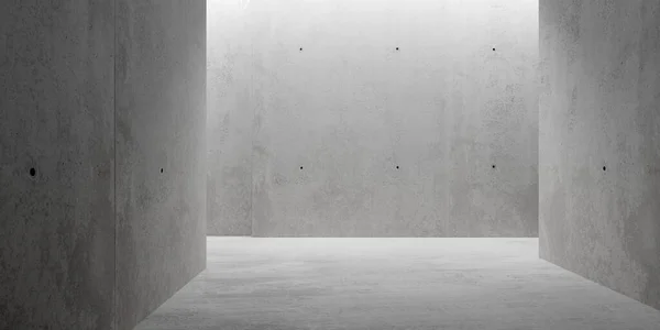 Abstrato Vazio Sala Concreto Moderno Com Iluminação Indireta Cima Parede — Fotografia de Stock