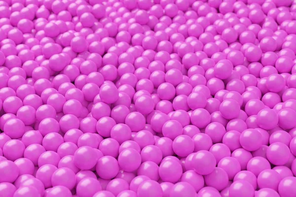 Bollbassäng Eller Grop Fylld Med Rosa Plastbollar Abstrakt Struktur Bakgrund — Stockfoto