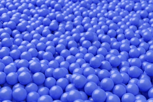 Ball Pool Pit Filled Blue Plastic Balls Abstract Texture Background — Stock Photo, Image