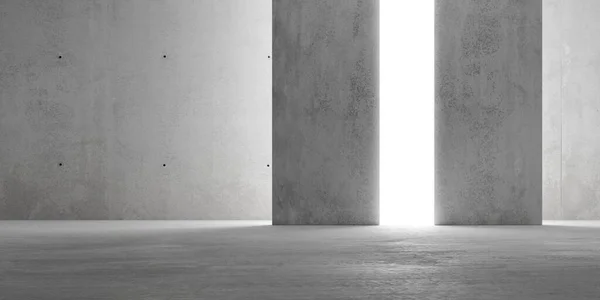 Abstrato Vazio Sala Paredes Concreto Moderno Com Backwall Indireto Iluminado — Fotografia de Stock