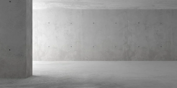 Abstrait Vide Salle Béton Moderne Avec Éclairage Indirect Des Murs — Photo