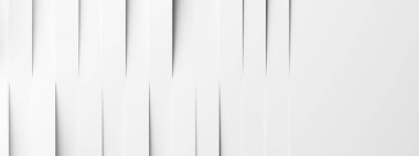 Rastgele taşınan beyaz küp dikdörtgenler arka plan duvar kağıdı afişini kopya alanı ile engeller, 3B illüstrasyon