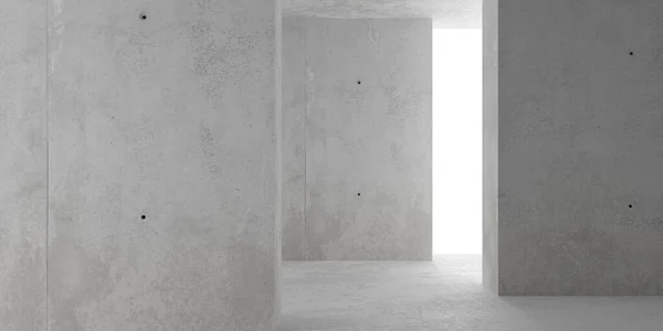 Abstrato Vazio Sala Concreto Moderno Com Iluminação Indireta Volta Várias — Fotografia de Stock