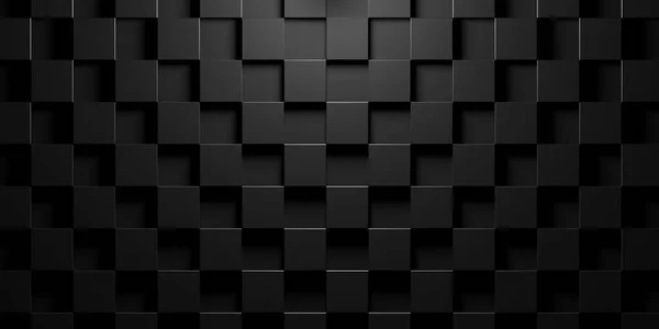 Moderne Minimale Schwarze Schachbrett Verschoben Würfel Geometrisches Muster Hintergrund Flache — Stockfoto