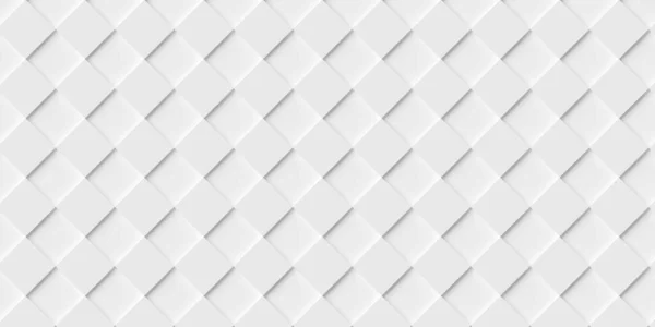 Moderní Minimální Bílá Otočená Šachovnice Posunutá Kostka Geometrický Vzor Pozadí — Stock fotografie