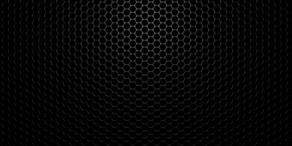 Μαύρο Λεπτό Στρογγυλό Εξάγωνο Κυψελωτό Πλέγμα Πλέγμα Φόντο Φως Από — Φωτογραφία Αρχείου