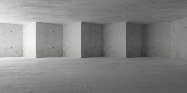 Abstract Empty Modern Concrete Room Indirect Lighting Side Wall Triangular — Stock Photo, Image