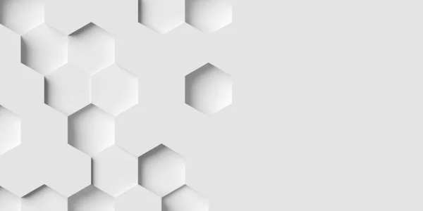 Modern Minimal White Random Inset Melycomb Hexagon Geometrical Pattern Background — Φωτογραφία Αρχείου