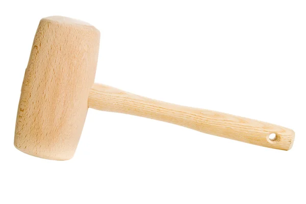 Wooden mallet isolated — Stock Photo, Image