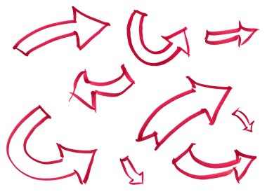 Çizilmiş işaretçisi ok koleksiyonu