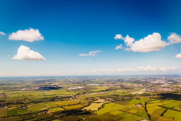 Landschap van de vallei van de Po in Italië — Stockfoto