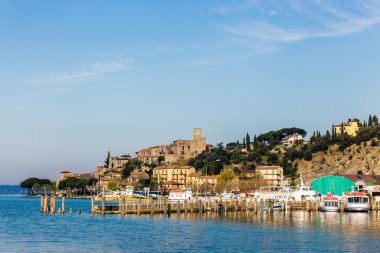 Lake Trasimeno Umb içinde bir küçük ve güzel ortaçağ köyü