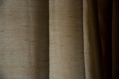 Beyaz perde kumaş dokusu arkaplanı