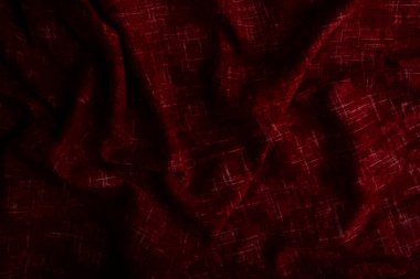 Kırmızı kumaş arkaplan ve doku, kırmızı kumaş soyut