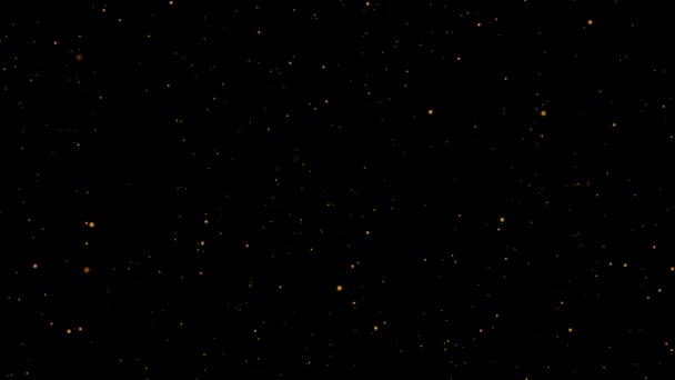 Animated Golden Galaxy Background — Stock Video