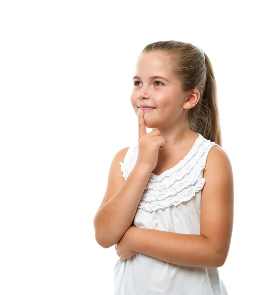 Little girl thinking — Stock Photo, Image