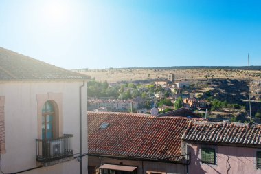 İspanya 'da bir ortaçağ şehri manzarası