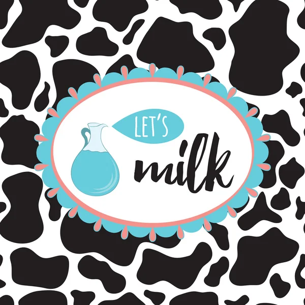 Permite fondo de leche — Vector de stock
