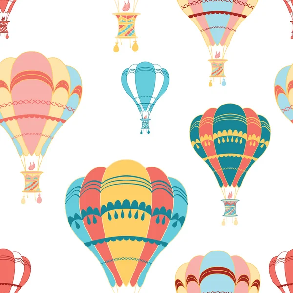 Luftballon dekorative nahtlose Muster — Stockvektor