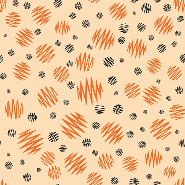 Halloween diseño de vacaciones con naranja y negro grunge elementos redondos abstractos . — Archivo Imágenes Vectoriales