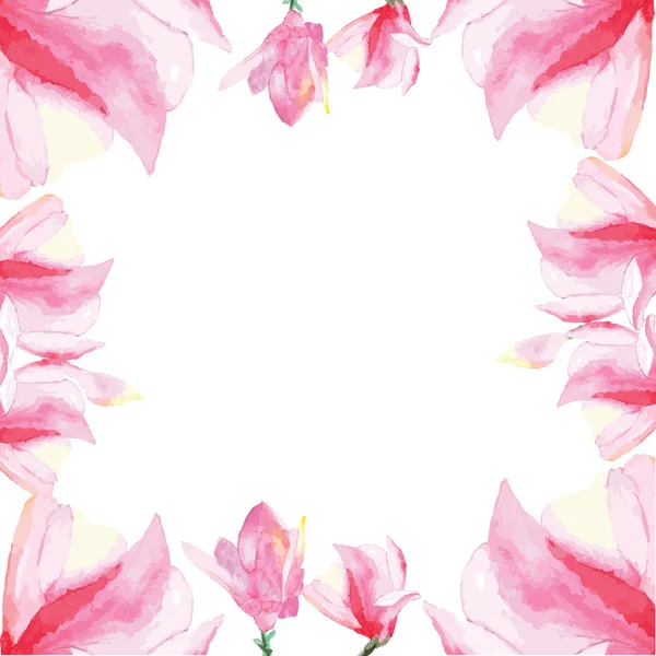 Marco decorativo floral . — Vector de stock