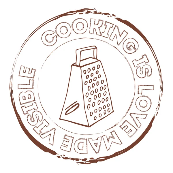 Печать оборудования для приготовления пищи — стоковый вектор
