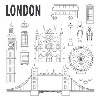 Londra tarihi yerler, tasarım öğeleri modern lineer tarzda