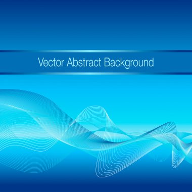 Mavi dalga arka plan - illüstrasyon