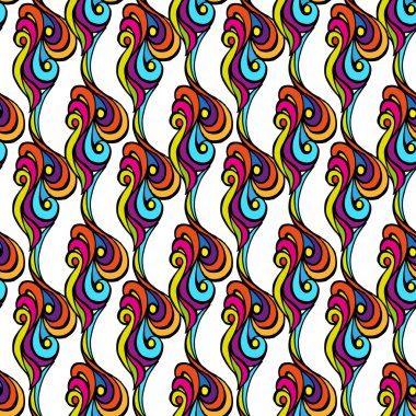 Renkli çiçek arka plan, seamless modeli