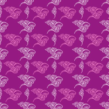 Dalga oyma mor duvar kağıdı, seamless modeli