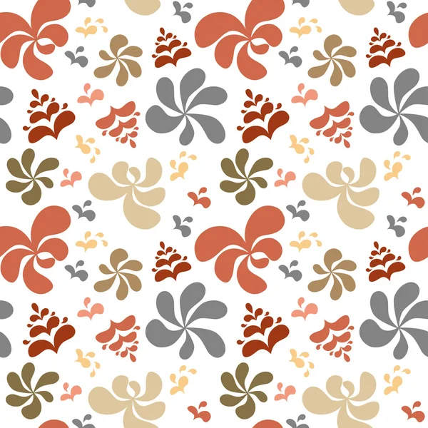 Abstrakte bunte florale Hintergrund, nahtlose Muster — Stockvektor