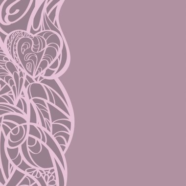 Çok renkli el çekilmiş çiçek kartı. 