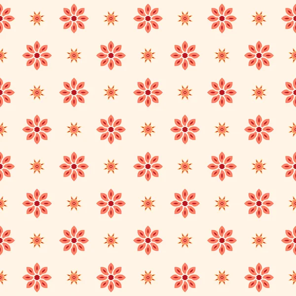 핑크 꽃 장식 벡터 월마트 꽃 원활한 패턴 — 스톡 벡터