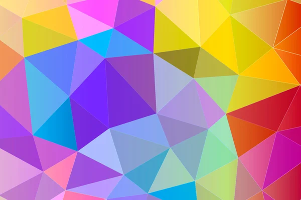 Fundo geométrico abstrato multicolorido com polígono triangular — Vetor de Stock
