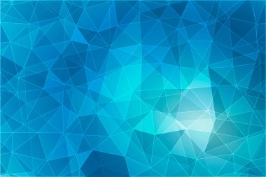 Soyut geometrik mavi arka plan, düşük Poli stil illüstrasyon