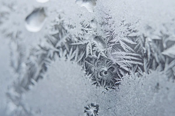 Frost on the glass — Stock Photo, Image