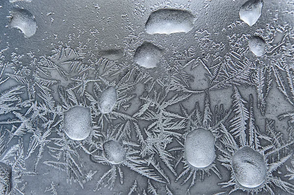 Frost on the glass Royalty Free Stock Photos