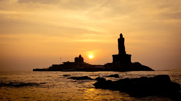 Sunrise denizden Kanyakumari cape Camorin