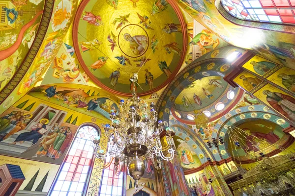 Ortodox igreja pintura Lugares históricos Copérnaum Israel Março — Fotografia de Stock