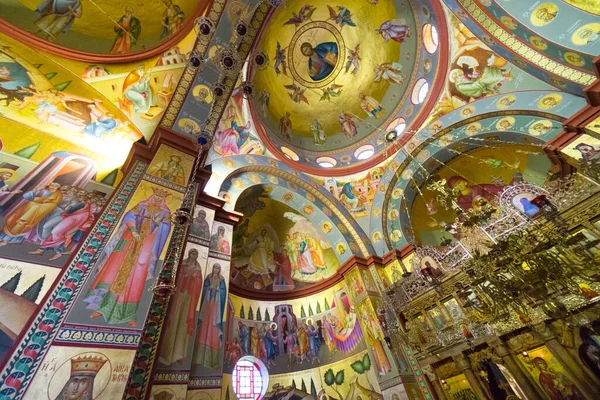 Ortodox kerk schilderij Historische plaatsen Copernaum Israël maart — Stockfoto
